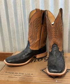 Fenoglio Boots – Black Full Quill Ostrich