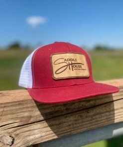 Red Leather Patch Hat