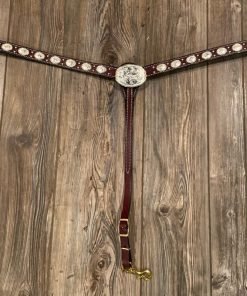 Cowperson Tack Silver Oval Concho Breastcollar