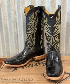 Fenoglio Boots – Black Gator/ Black