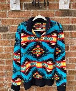 Western Wits Pullover – Electric Aztec