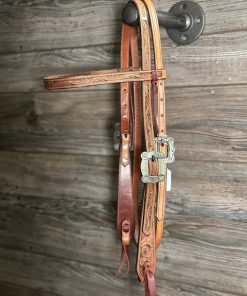 TM Leather Floral Browband Headstall