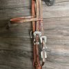 TM Leather Floral Browband Headstall