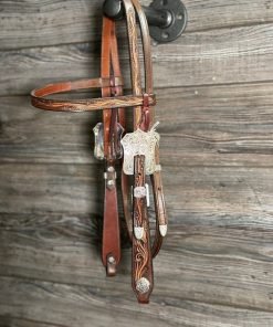 TM Leather Floral Browband Headstall